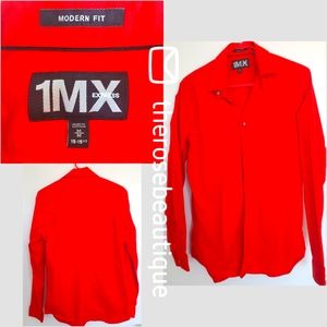 1MX EXPRESS Red Dress Shirt
